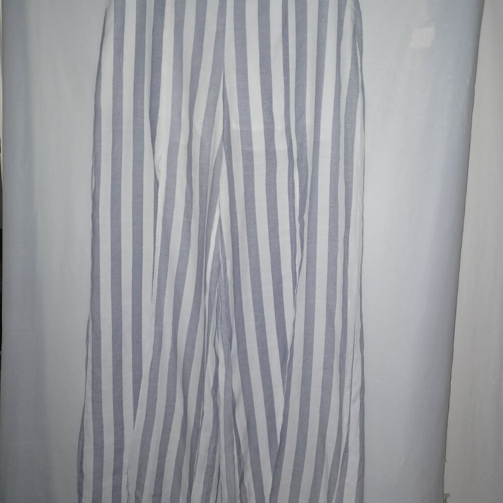 LOVE UNIVERSITY STRIPED COASTAL BEACH RESORT WEAR PANTS